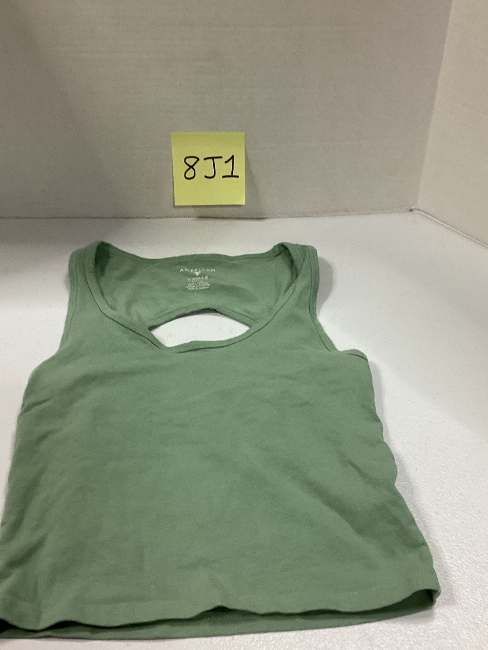 American Eagle Outfitters Sage Green Keyhole Tank Top